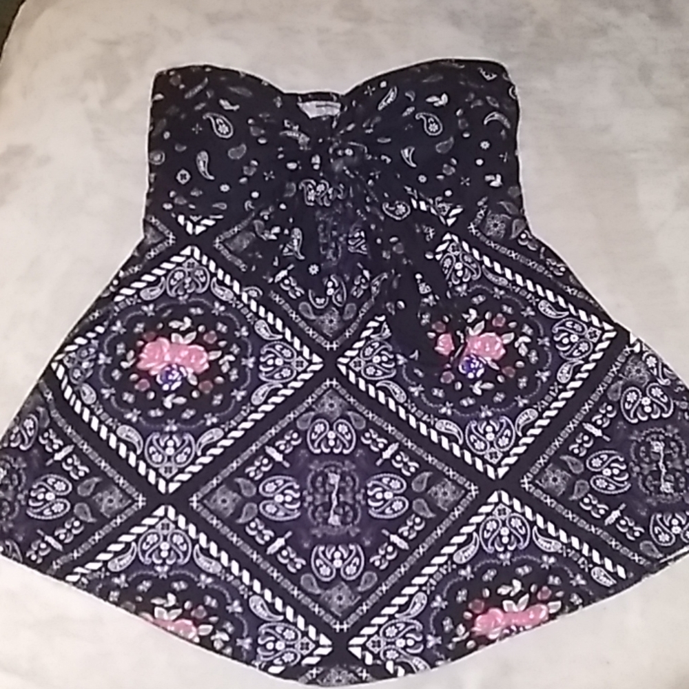 Strapless shirt